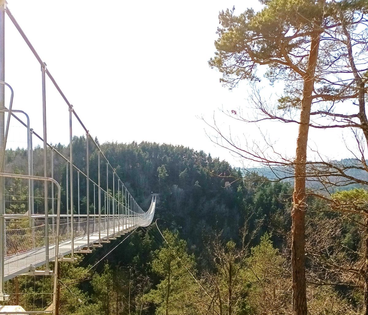 The longest Himalayan footbridge in France The longest Himalayan footbridge in France